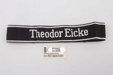 Waffen-SS "Theodor Eicke" EM/NCO cuff title (Bevo) - mint