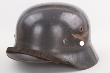 Luftwaffe M35 single decal helmet - restored
