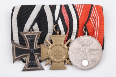 3-place medal bar with 1936 Olympic Games Commemorative Medal