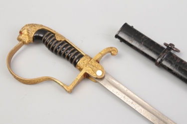 Heer - lionhead offiicer`s sabre with eatched blade