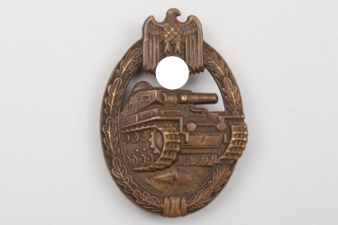 Tank Assault Badge in Bronze - Schickle (tombak)