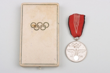 German Olympic Commemorative Medal in case