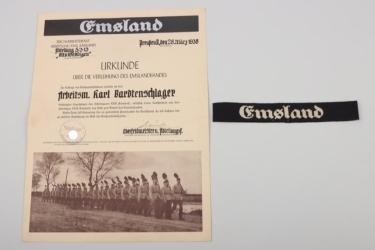 RAD cuff title "Emsland" + certificate