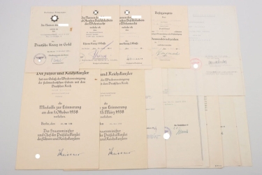Gruber, Rudolf (SS-Sturmbannführer) - German Cross in Gold document grouping