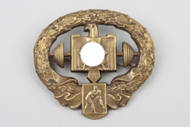 German Heavy Athletics Sports Badge in Bronze - Schmidhäussler