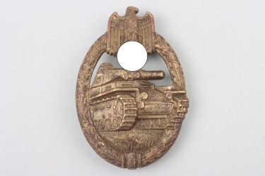 Tank Assault Badge in Bronze "W" - tombak