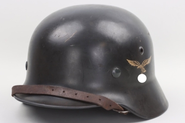 Luftwaffe M35 Flak.Rgt.13 double decal helmet - Q64