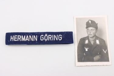 Luftwaffe cuff title "Hermann Göring" + portrait photo