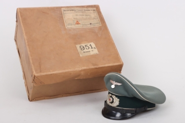 Heer Inf.Rgt.10 visor cap EM/NCO with shipping box