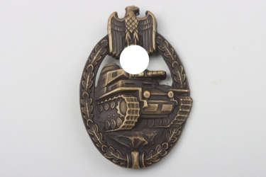 Tank Assault Badge in Bronze "Wilhelm Deumer" Tombak