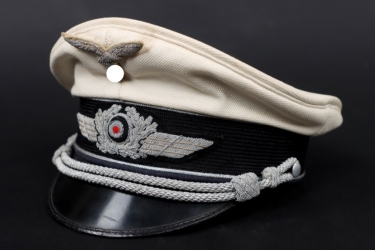 Luftwaffe white visor cap for officers (summer)