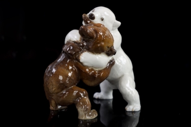 Allach porcelain figure No.6 - Group of bears Prof. Theodor Kärner