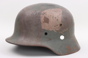 Luftwaffe M40 camo helmet shell -  Q66