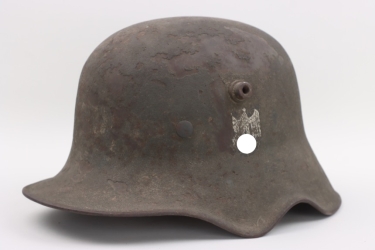 Heer M18 helmet (transitional) cavalry "cut-out" - ET64