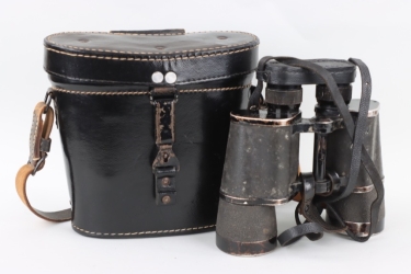 Wehrmacht "Dienstglas" binoculars 7x50 in case - blc