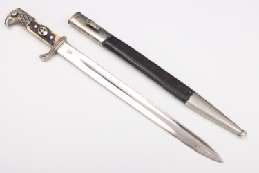 Police luxury dress bayonet with horn grip plates "WKC" - matching numbers