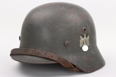 Heer M35 ex double-decal helmet - ET60