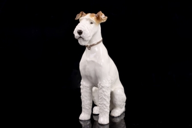 Allach porcelain No.105 - Fox terrier, sitting
