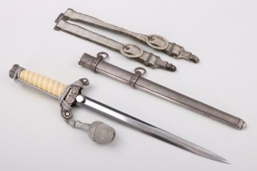 M35 Heer officer's dagger with hangers & portepee - Höller (imitation ivory handle)