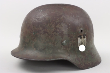 Heer double decal M35 helmet - ET64