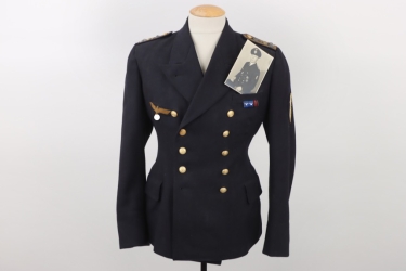Kriegsmarine jacket with Narvik Shield & photo proof