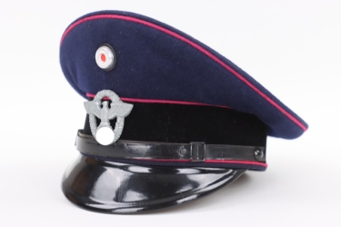 Fire brigade visor cap
