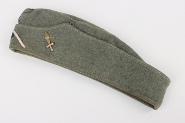 Heer M40 field cap (sidecap) with 290 Inf.Div. division badge