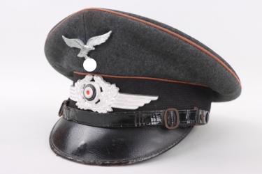 Luftwaffe signals visor cap EM/NCO