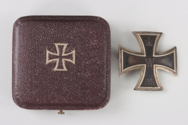 1914 Iron Cross 1st Class in case - "square" maker's mark