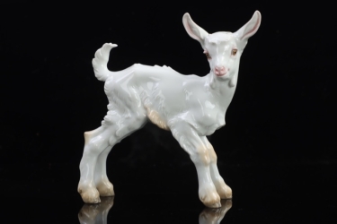 Allach porcelain No.108 - Goat standing, colored