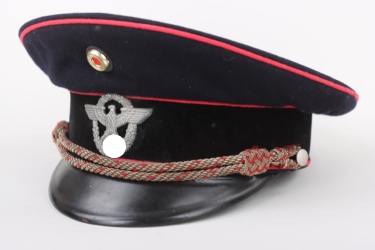 Fire brigade visor cap