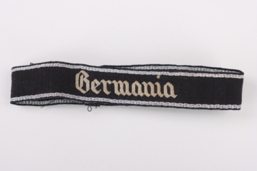 Waffen-SS cuff title "Germania" with RZM tag - EM/NCO type