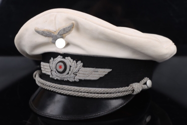 Luftwaffe white visor cap for officers (summer) - EREL