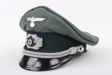 Heer medical troops visor cap for officers