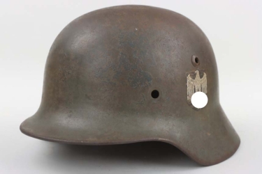 Heer M35 helmet shell with both decals