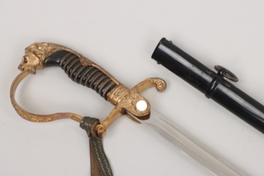 Heer lion's head sabre for officers with portepee - WKC