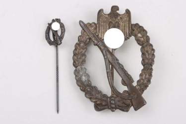 Infantry Assault Badge in Bronze + Miniature
