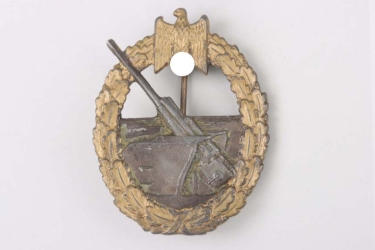 Coastal Artillery War Badge - unmarked C.E.JUNCKER