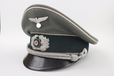 Heer visor cap for officers with leather visor