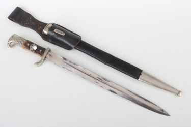Police dress bayonet with leather frog - Clemen & Jung