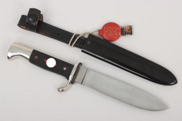 HJ knife with maker's tag - Eickhorn & M7/66 (mint)