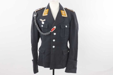 Saalfeld, Heinz - Luftwaffe 4-pocket tunic - German Cross in Gold winner