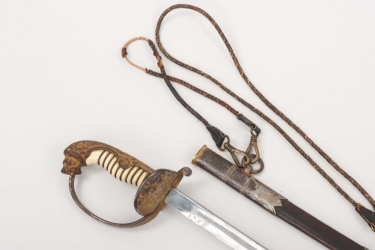 Imperial German Navy officer's sword with hangers - Eickhorn