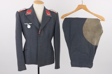 Luftwaffe Flak flight blouse with trousers
