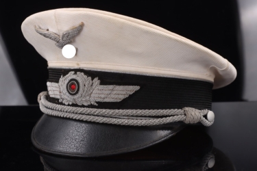Luftwaffe white visor cap for officers (summer) - EREL
