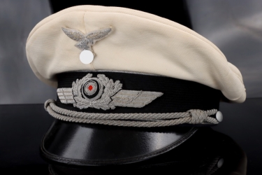 Luftwaffe white visor cap for officers (summer)