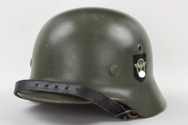 Police M35 double decal helmet - mint (ET62)