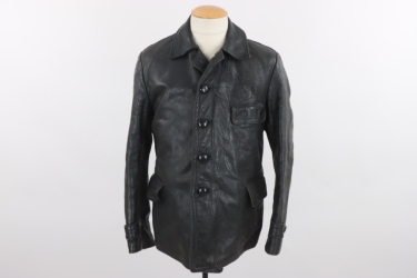 Waffen-SS leather Panzer jacket (Kriegsmarine issue)