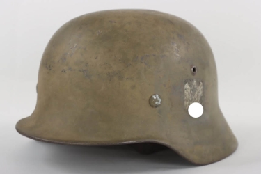 Heer M35 single decal camo helmet