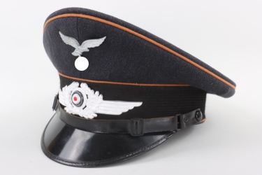 Luftwaffe signals visor cap EM/NCO